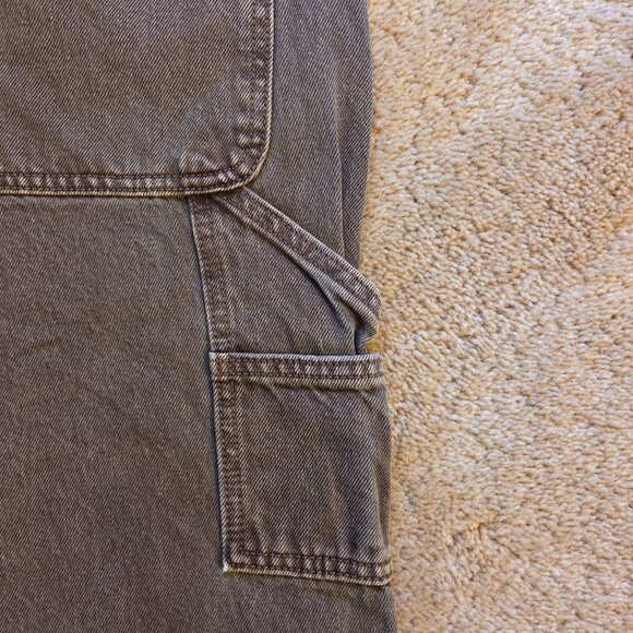 Abercrombie & Fitch Men’s Baggy Workwear Painter Jeans – Dark Brown (32x30) - Picture 6 of 6